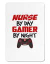 Nurse By Day Gamer By Night Aluminum Magnet-TooLoud-White-Davson Sales