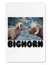 Two Bighorn Rams Text Aluminum Magnet-TooLoud-White-Davson Sales