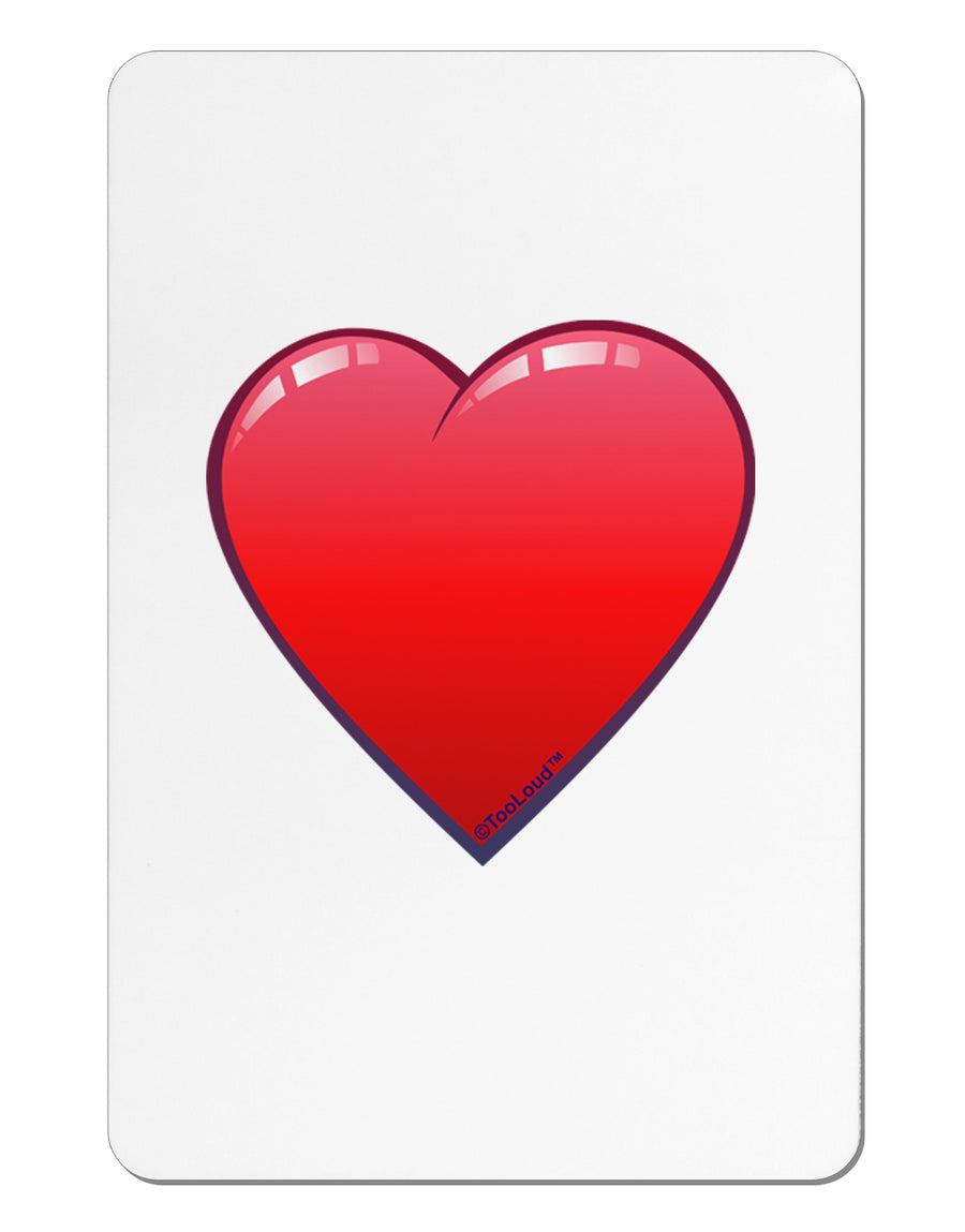 Cute Cartoon Heart Aluminum Magnet by TooLoud-TooLoud-White-Davson Sales