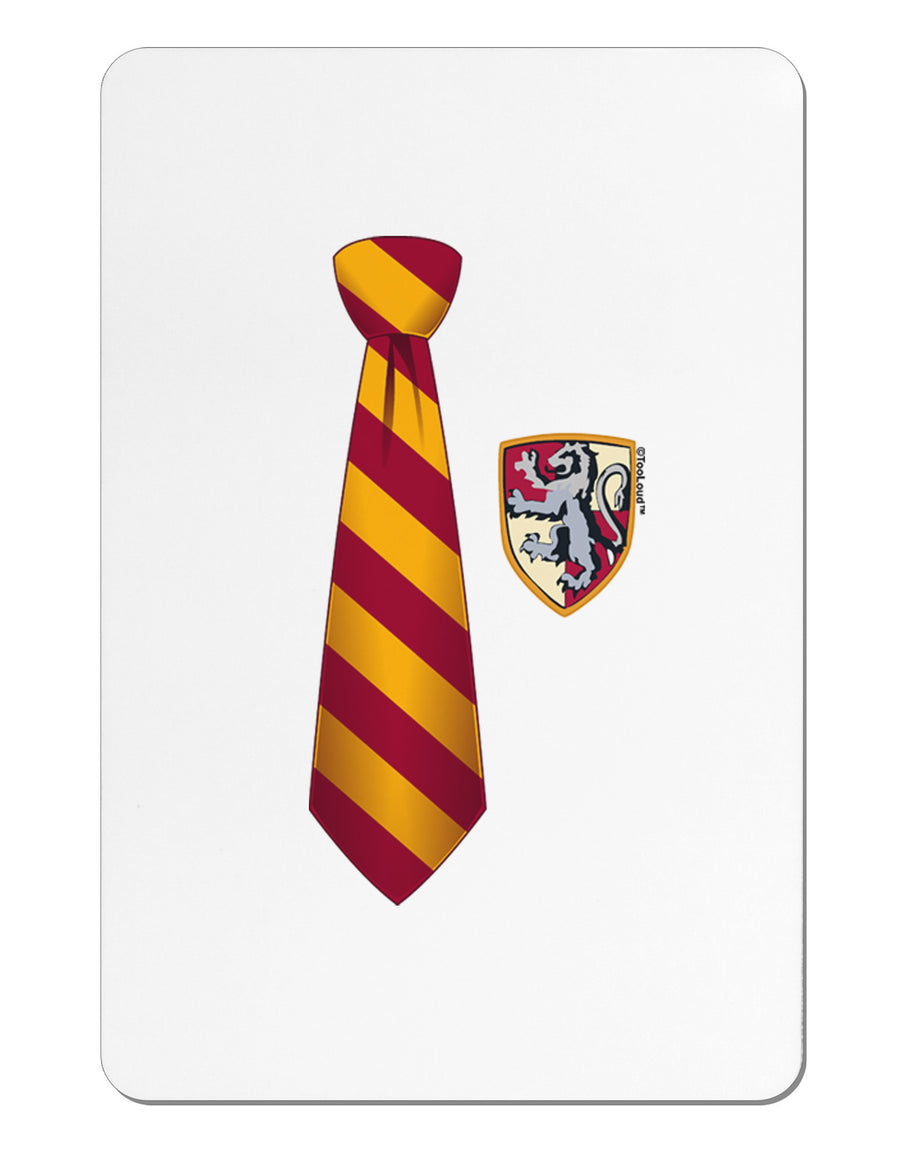 Wizard Tie Red and Yellow Aluminum Magnet-TooLoud-White-Davson Sales