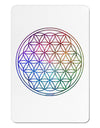 Flower of Life Circle Aluminum Magnet-TooLoud-White-Davson Sales