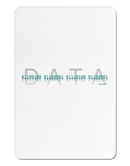 Binary Data Blue Aluminum Magnet-TooLoud-White-Davson Sales