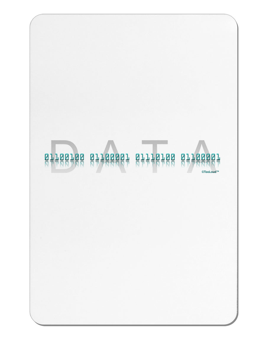 Binary Data Blue Aluminum Magnet-TooLoud-White-Davson Sales