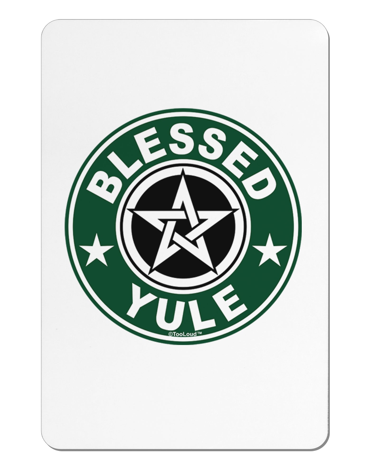 Blessed Yule Emblem Aluminum Magnet by TooLoud-TooLoud-White-Davson Sales