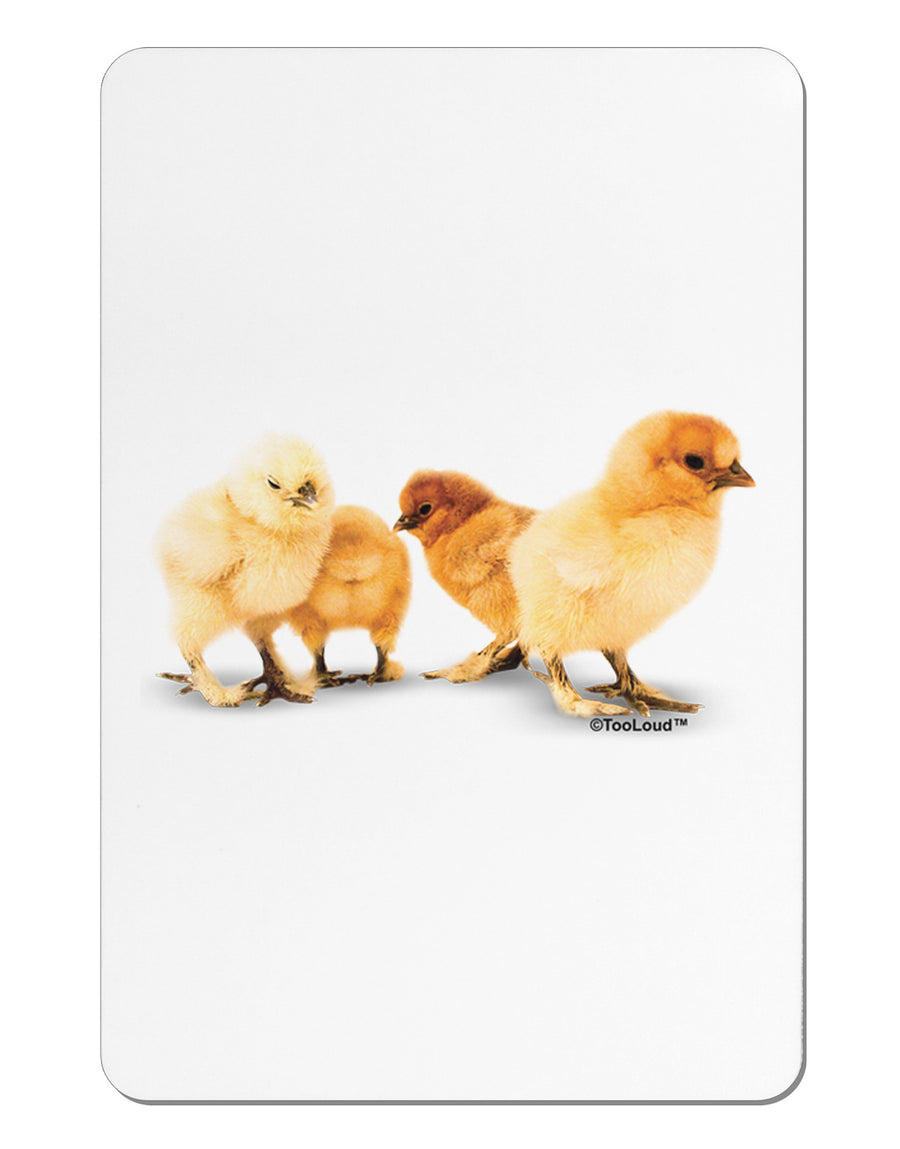 Cute Chicks Aluminum Magnet-TooLoud-White-Davson Sales