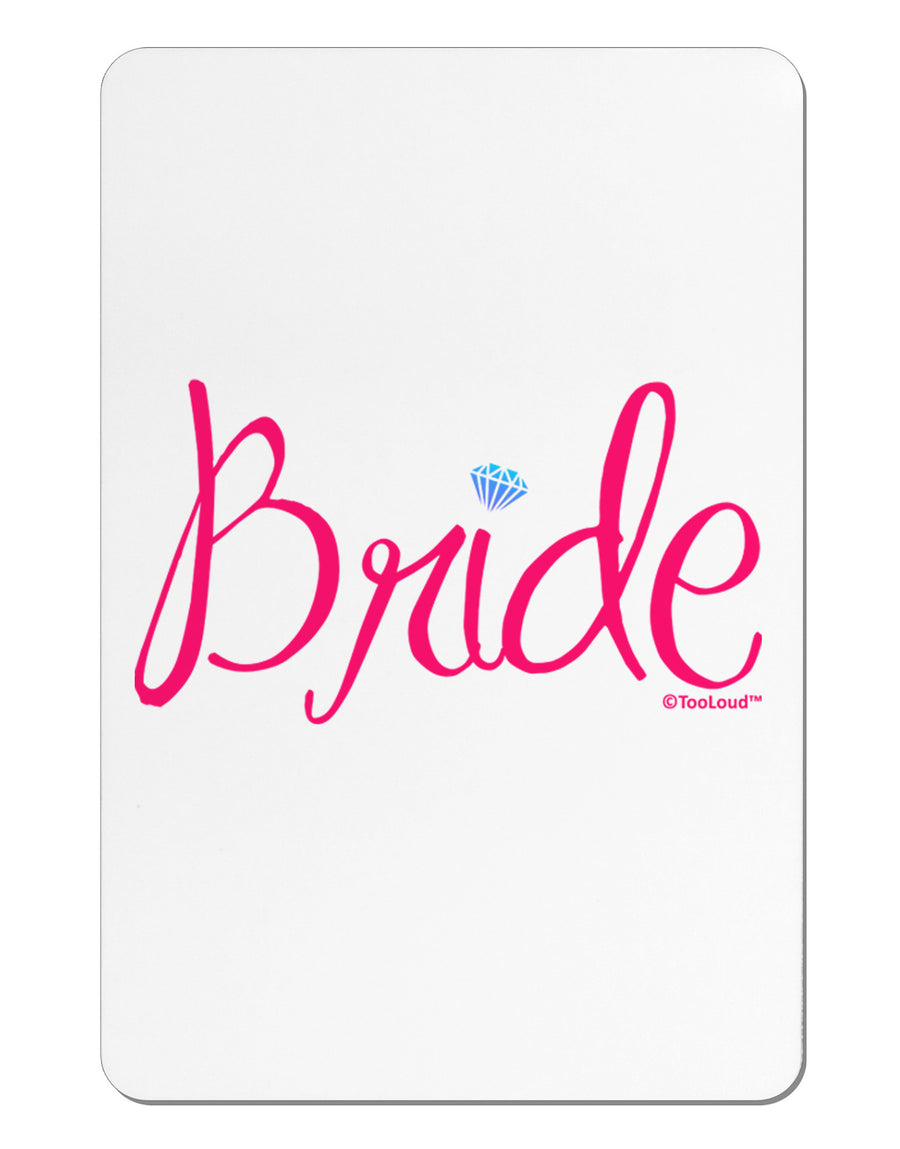 Bride Design - Diamond - Color Aluminum Magnet-TooLoud-White-Davson Sales