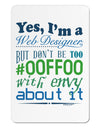 Web Designer -00FF00 With Envy Aluminum Magnet-TooLoud-White-Davson Sales
