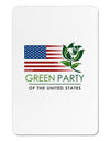 Green Party US Flag Aluminum Magnet-TooLoud-White-Davson Sales