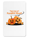 Pumpkin Head Aluminum Magnet-TooLoud-White-Davson Sales