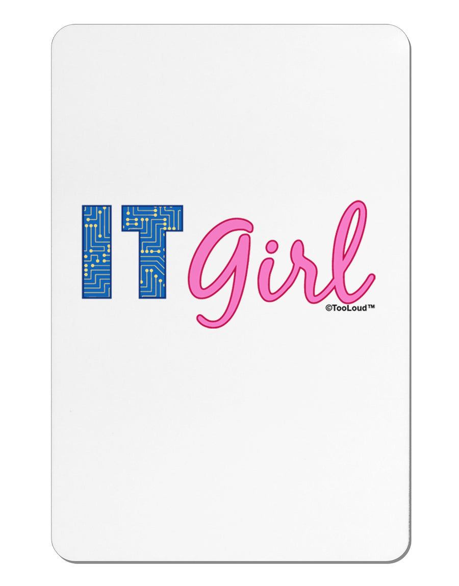 IT Girl Aluminum Magnet by TooLoud-TooLoud-White-Davson Sales