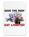 Save the Reef - Eat Lionfish Aluminum Magnet-TooLoud-White-Davson Sales