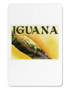 Iguana Watercolor Text Aluminum Magnet