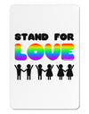 Stand For Love Rainbow Aluminum Magnet-TooLoud-White-Davson Sales