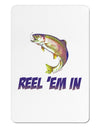 Rainbow Trout Reel Em In Aluminum Magnet-TooLoud-White-Davson Sales