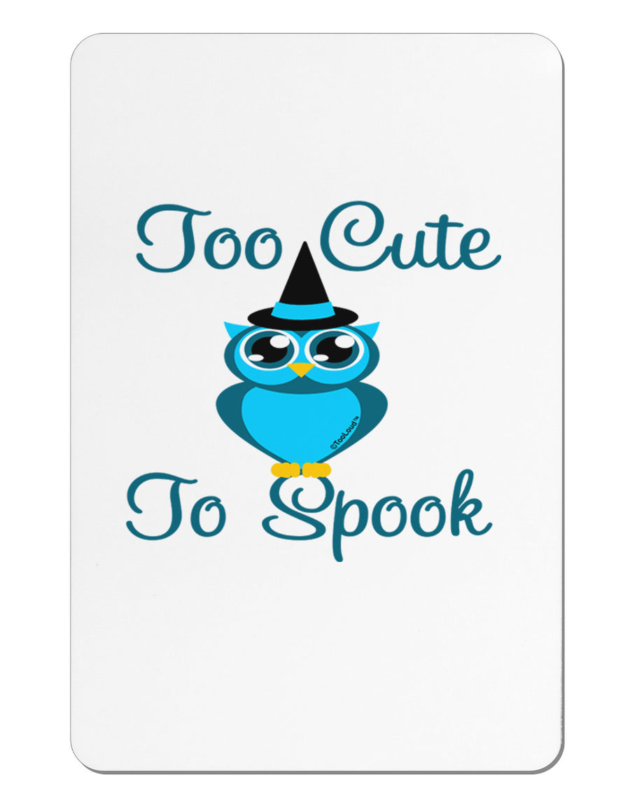 Owl Too Cute Blue Aluminum Magnet-TooLoud-White-Davson Sales