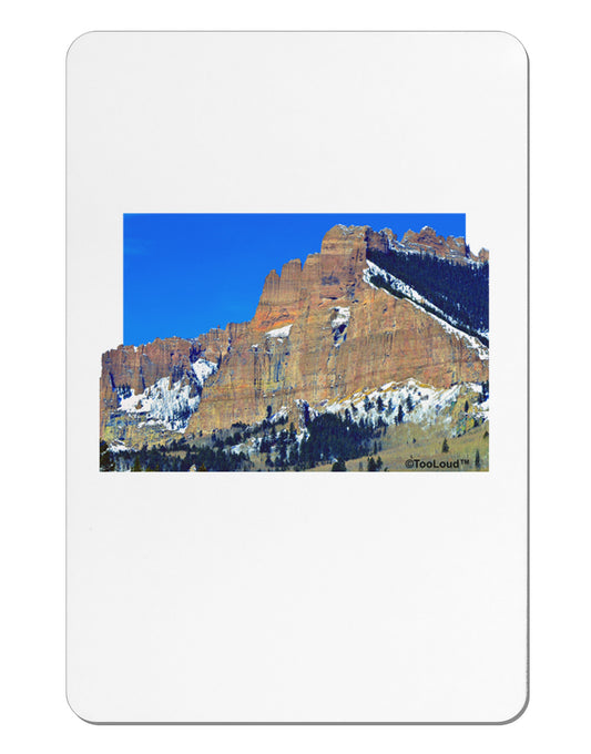 Colorado Snowy Mountains Cutout Aluminum Magnet-TooLoud-White-Davson Sales