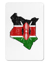 Kenya Flag Silhouette Distressed Aluminum Magnet-TooLoud-White-Davson Sales