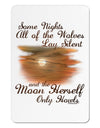 The Moon Herself Howls Aluminum Magnet-TooLoud-White-Davson Sales