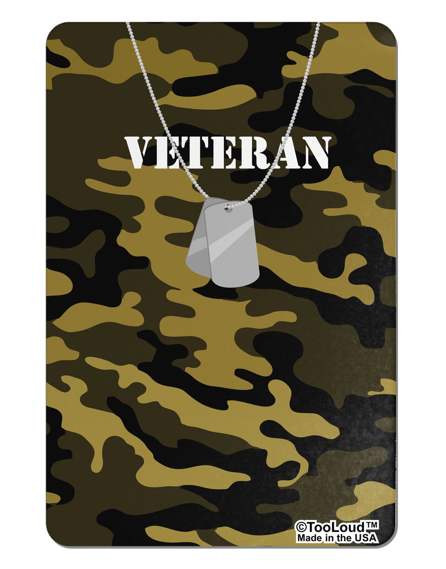 Veteran Dog Tags Aluminum Magnet All Over Print-TooLoud-White-Davson Sales