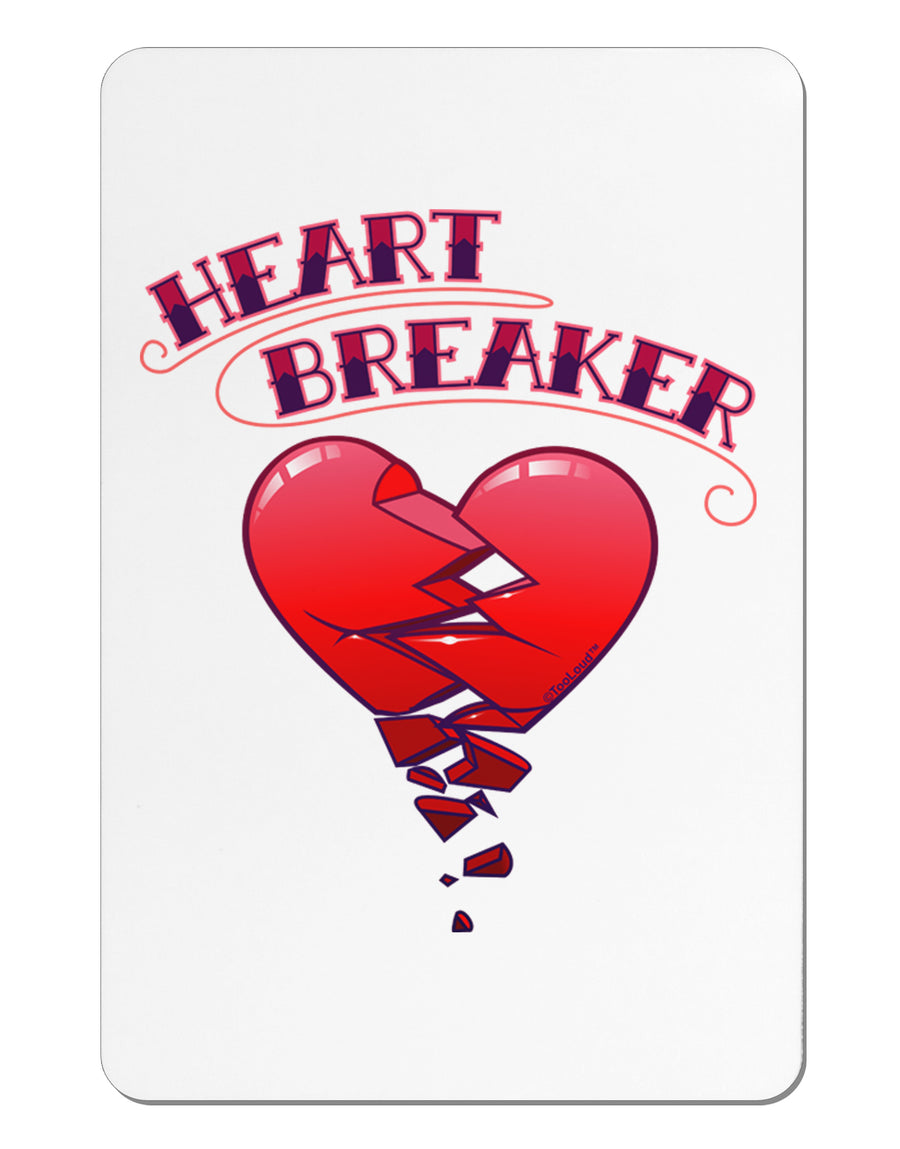 Heart Breaker Cute Aluminum Magnet by TooLoud-TooLoud-White-Davson Sales