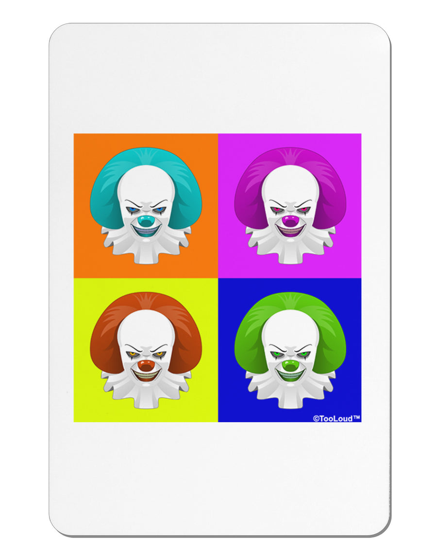 Clown Face Pop Art Aluminum Magnet-TooLoud-White-Davson Sales