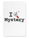 I Love Mystery Aluminum Magnet-TooLoud-White-Davson Sales