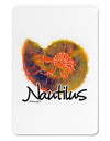 Nautilus Fossil Watercolor Text Aluminum Magnet-TooLoud-White-Davson Sales