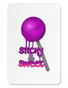 Sticky & Sweet Lollipop Aluminum Magnet-TooLoud-White-Davson Sales