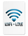 TooLoud Wifi Equals Love Aluminum Magnet-TooLoud-White-Davson Sales