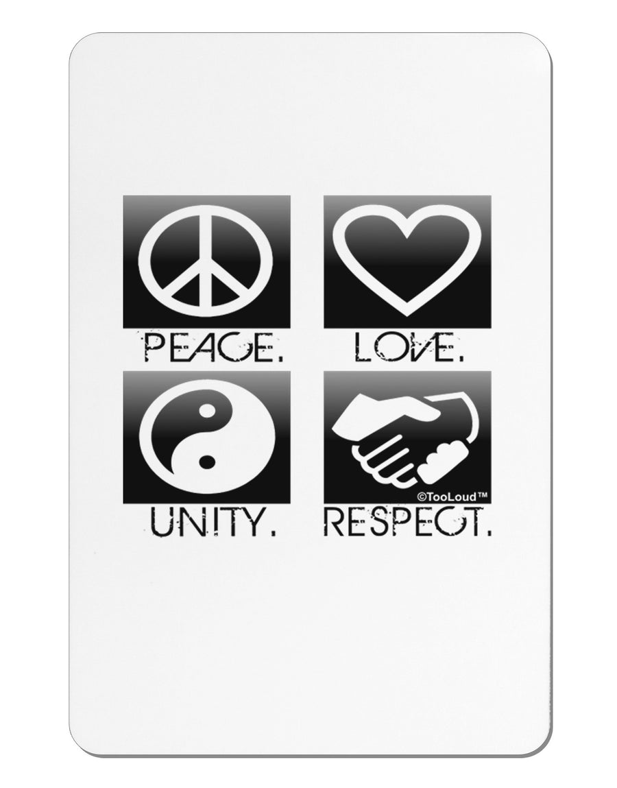 PLUR Squares BnW Aluminum Magnet-TooLoud-White-Davson Sales