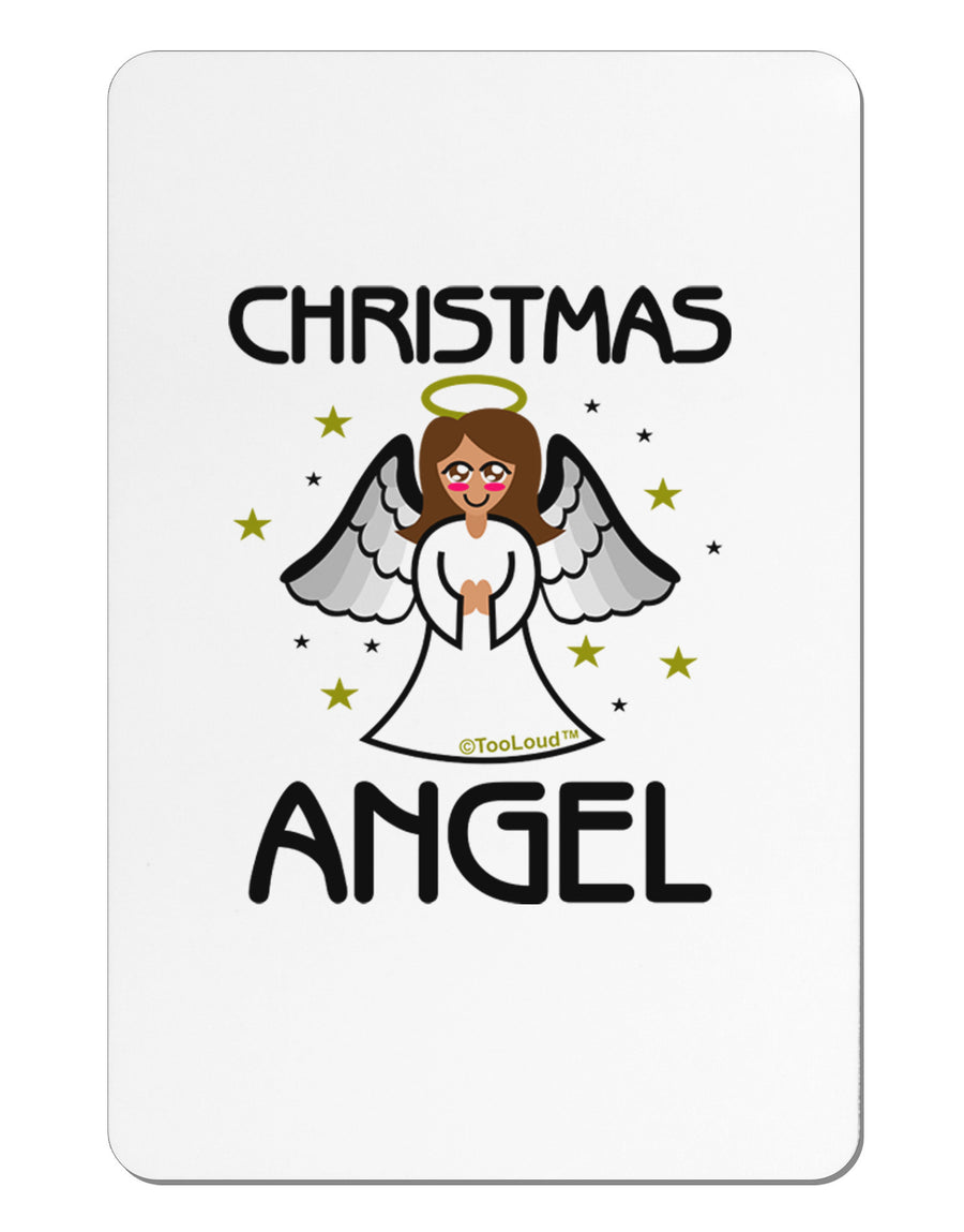 Christmas Angel Aluminum Magnet-TooLoud-White-Davson Sales