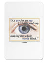 Eye For An Eye Gandhi Aluminum Magnet by TooLoud-TooLoud-White-Davson Sales