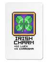 Pixel Irish Charm Item Aluminum Magnet-TooLoud-White-Davson Sales