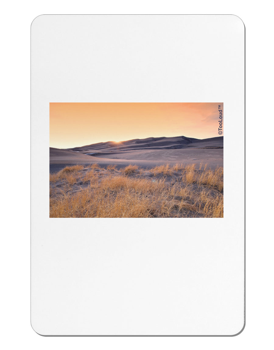 Colorado Sand Dunes Aluminum Magnet-TooLoud-White-Davson Sales