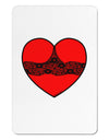 Black Lace Panty Heart Aluminum Magnet-TooLoud-White-Davson Sales