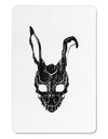 Scary Bunny Face Black Distressed Aluminum Magnet-TooLoud-White-Davson Sales