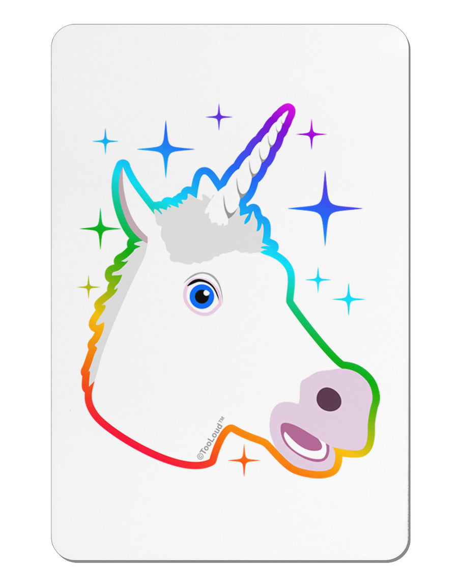 Magical Rainbow Sparkle Unicorn Aluminum Magnet-TooLoud-White-Davson Sales