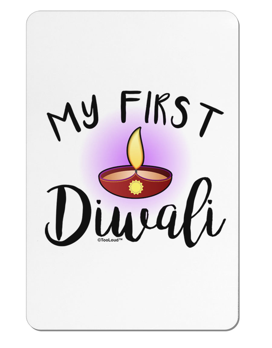 My First Diwali Aluminum Magnet by TooLoud-TooLoud-White-Davson Sales