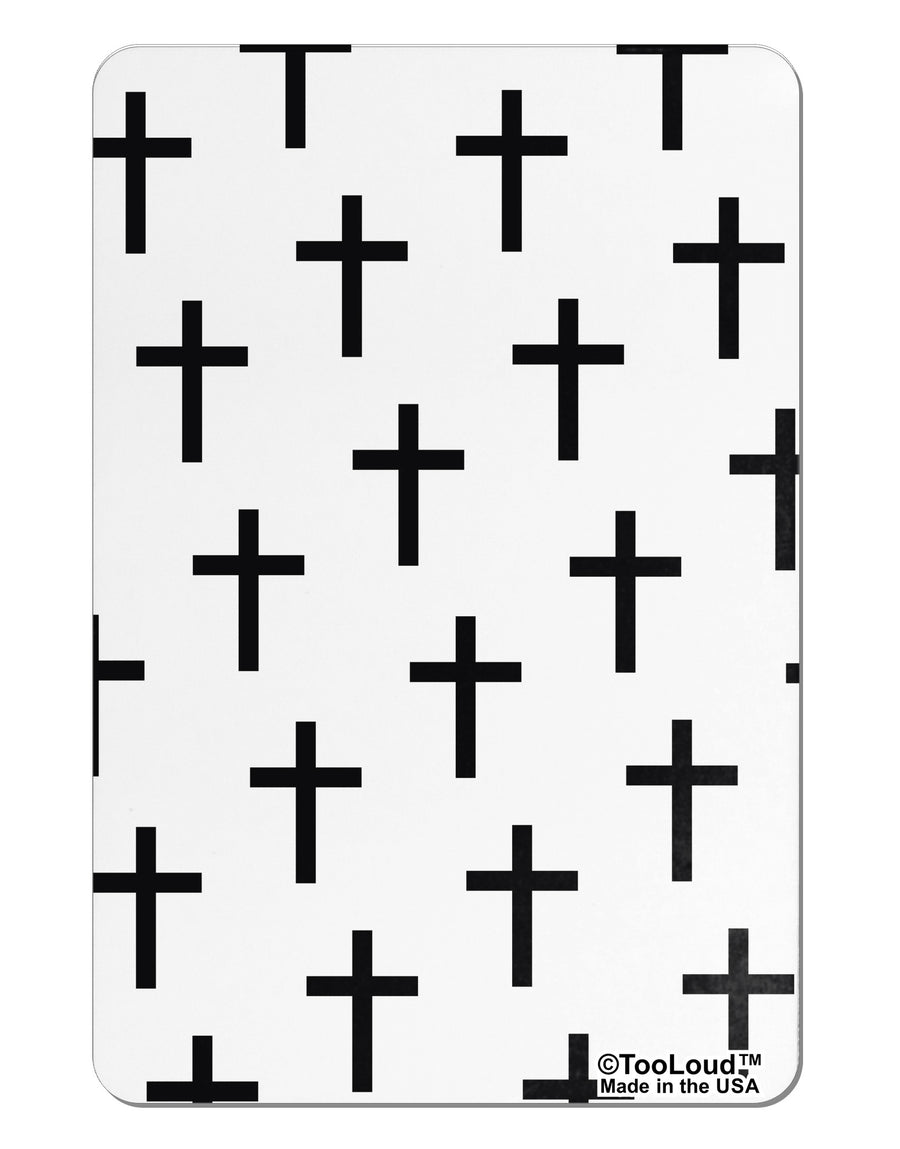 Christian Crosses Aluminum Magnet All Over Print-TooLoud-White-Davson Sales