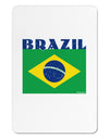 Brazil Flag Aluminum Magnet-TooLoud-White-Davson Sales