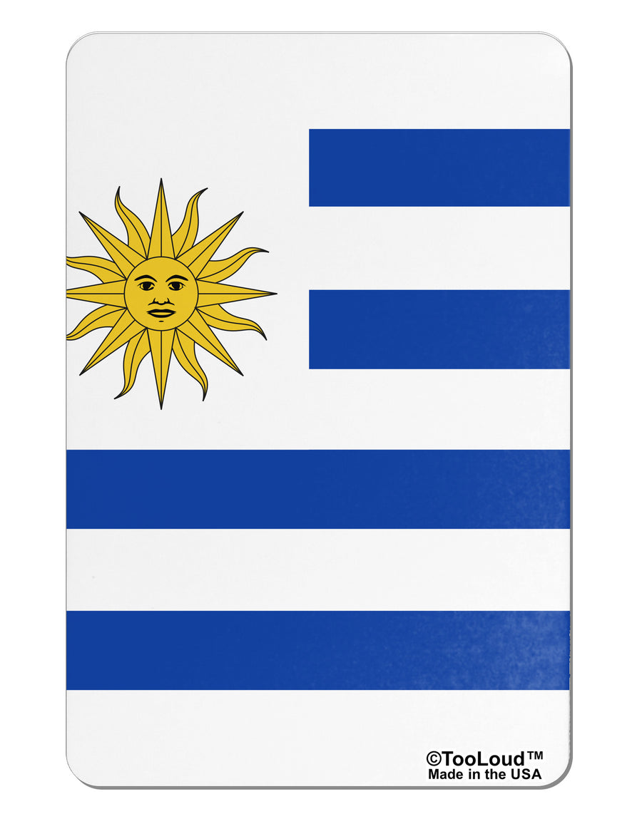 Uruguay Flag AOP Aluminum Magnet All Over Print-Fridge Magnet-TooLoud-Davson Sales