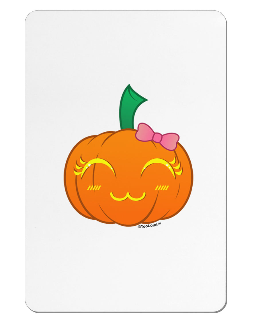 Kyu-T Face Pumpkin Aluminum Magnet by TooLoud-TooLoud-White-Davson Sales