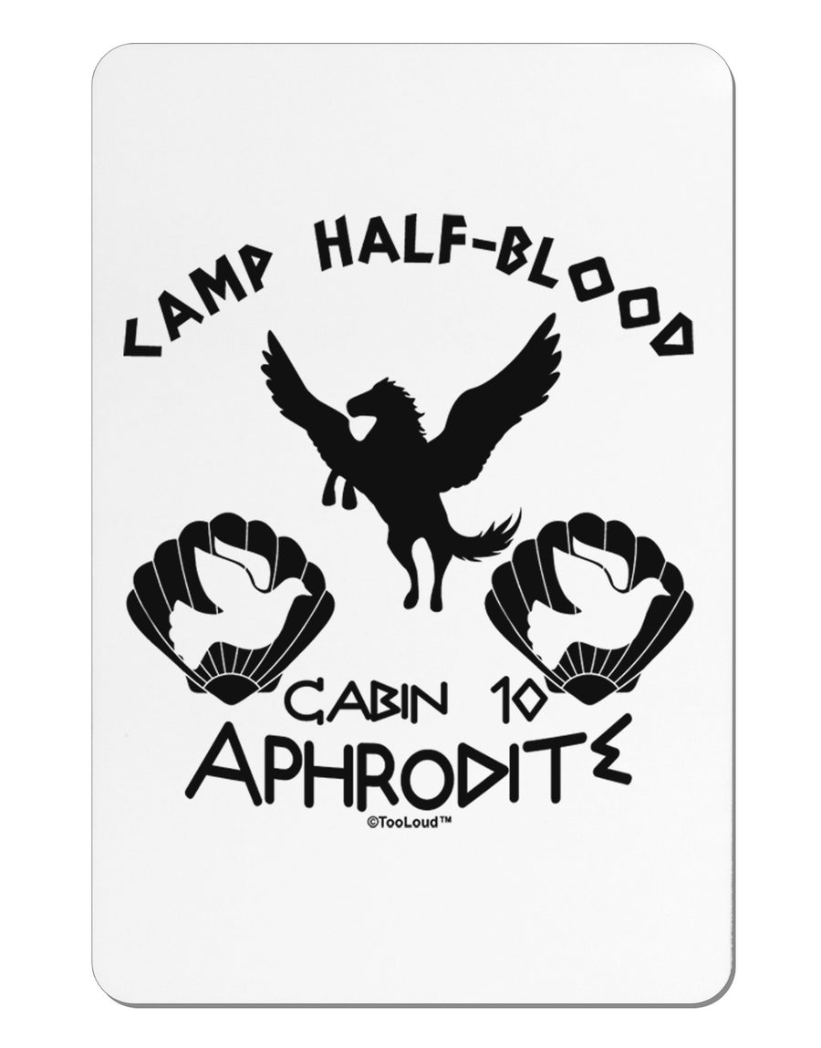 Cabin 10 Aphrodite Camp Half Blood Aluminum Magnet-TooLoud-White-Davson Sales