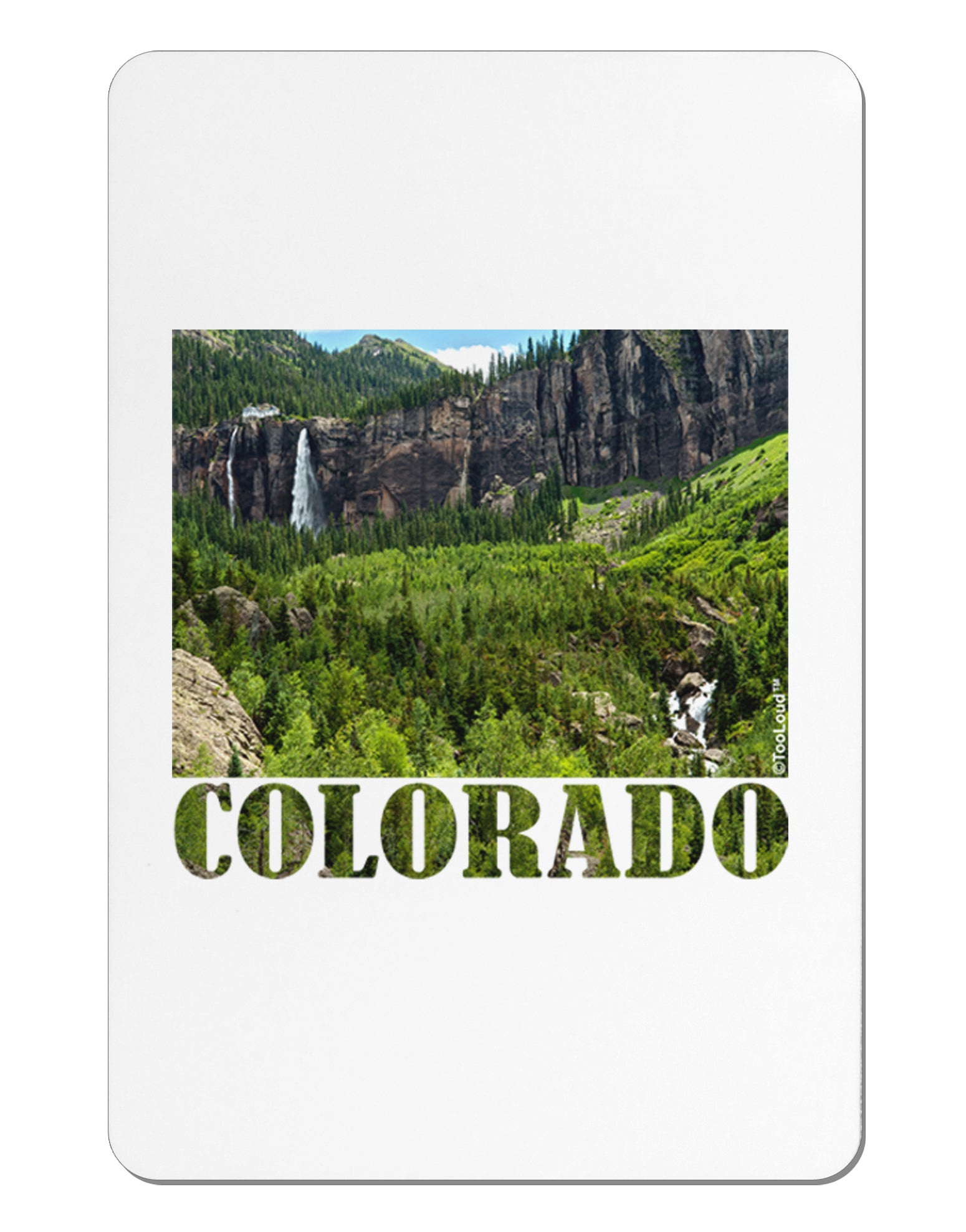 Beautiful Cliffs Colorado Aluminum Magnet by TooLoud-TooLoud-White-Davson Sales