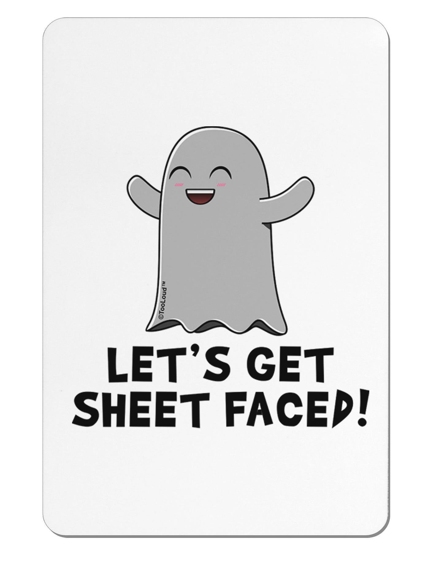 Let's Get Sheet Faced Aluminum Magnet by TooLoud-Refrigerator Magnets-TooLoud-White-Davson Sales