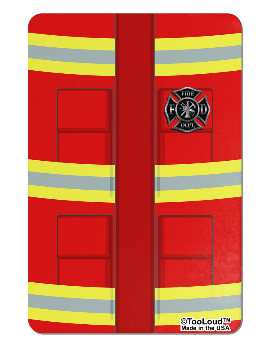 Firefighter Red AOP Aluminum Magnet All Over Print-TooLoud-White-Davson Sales