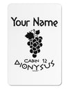 Personalized Cabin 12 Dionysus Aluminum Magnet by TooLoud-TooLoud-White-Davson Sales