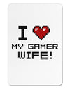 I Heart My Gamer Wife Aluminum Magnet-TooLoud-White-Davson Sales