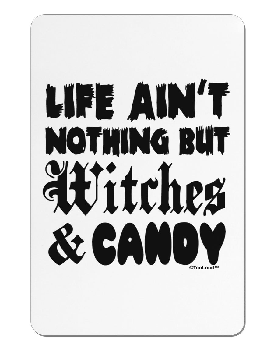 Witches and Candy Aluminum Magnet-TooLoud-White-Davson Sales