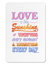 Love is like Sunshine - Quote Aluminum Magnet-TooLoud-White-Davson Sales